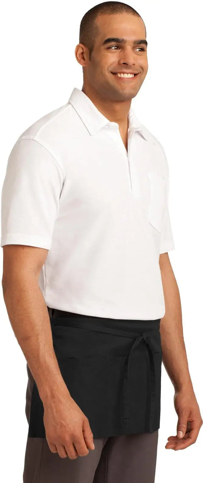 Port Authority A702 Easy Care Waist Apron with Stain Release - Black / Adult Osfa