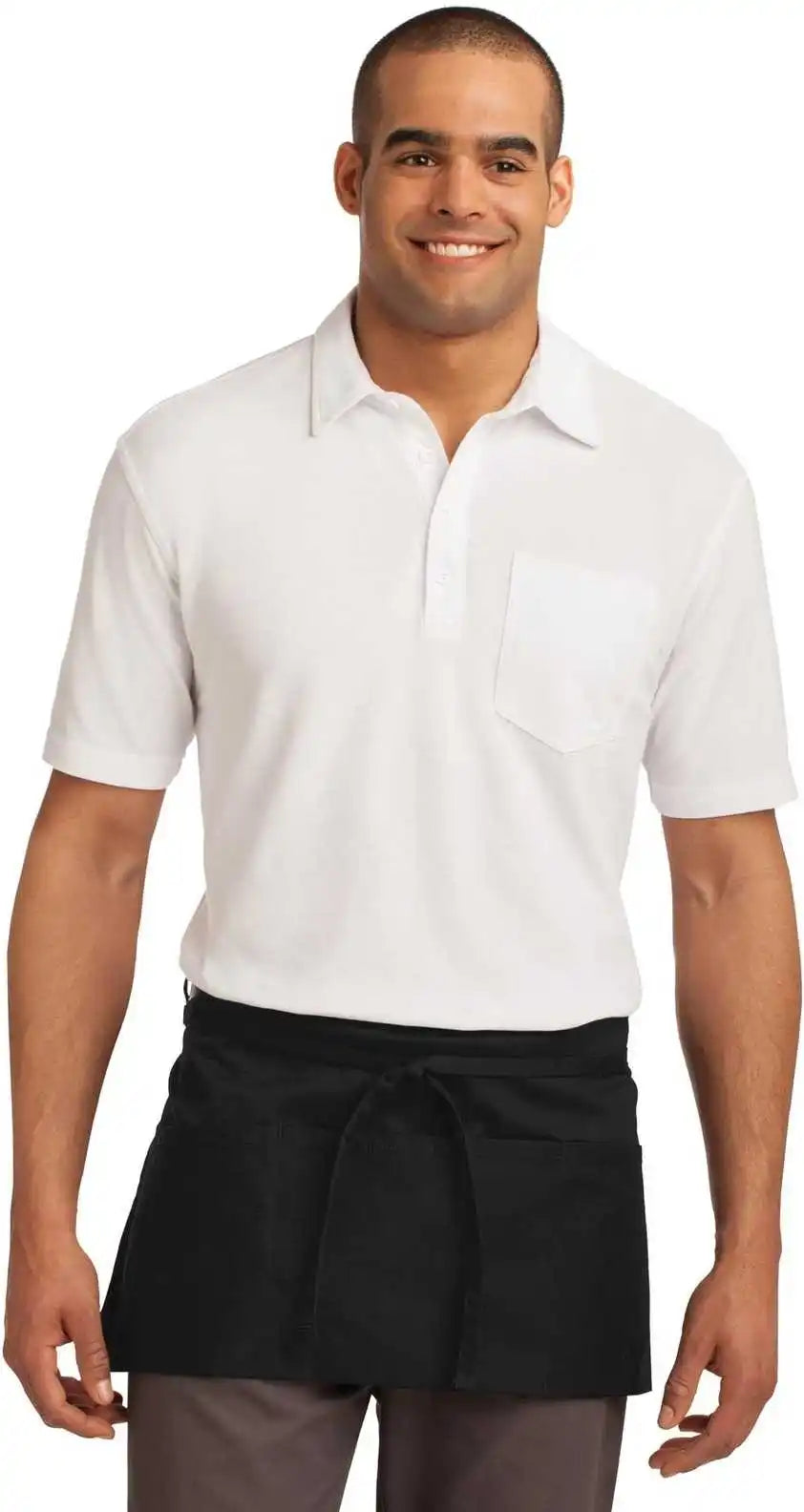 Port Authority A702 Easy Care Waist Apron with Stain Release Black / one Size Fits Most
