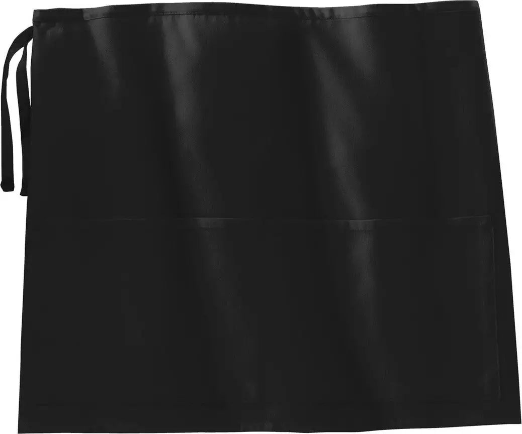 Port Authority A706 Easy Care Half Bistro Apron with Stain Release - Black / Adult Osfa