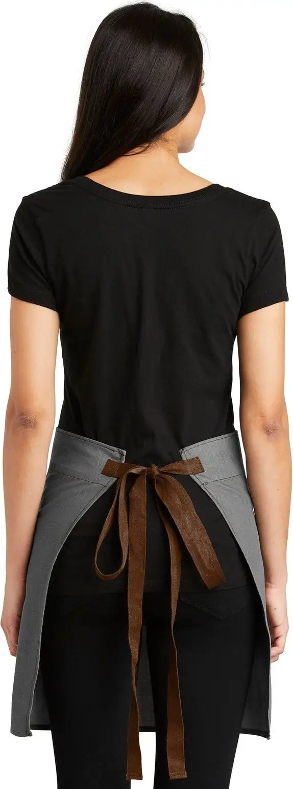 Port Authority A801 Market Half Bistro Apron - Ash Gray - Adult Osfa