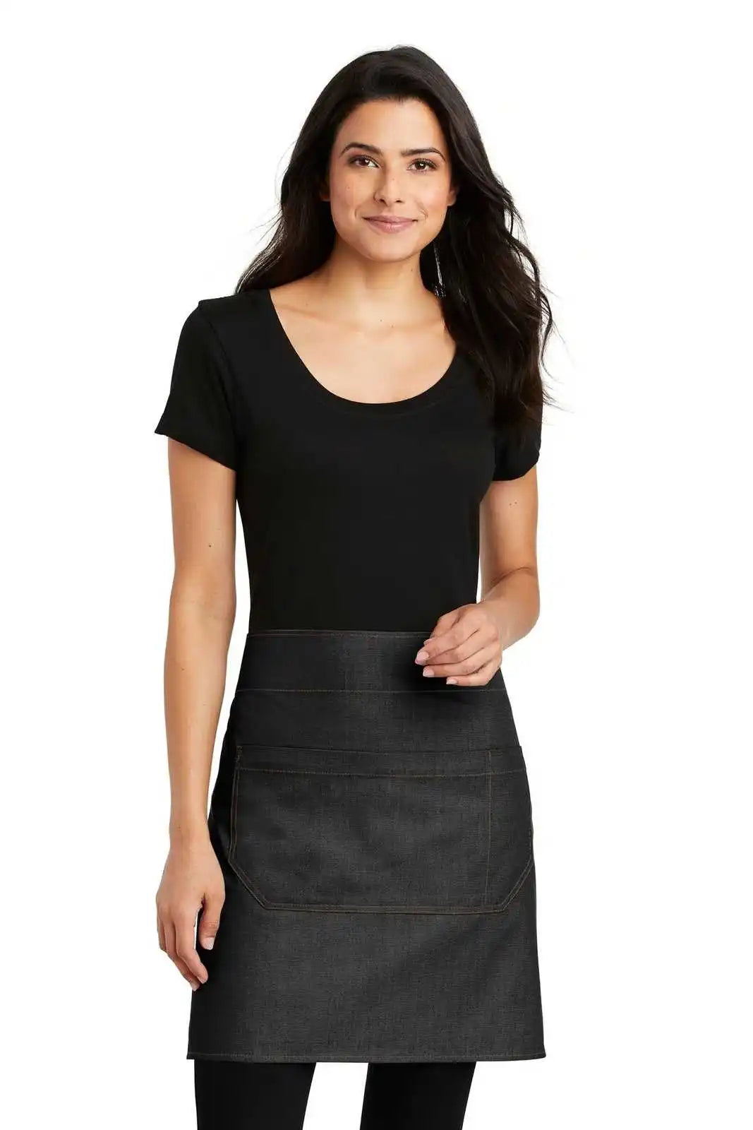 Port Authority A801 Market Half Bistro Apron - Dark Midnight - Navy / one Size Fits Most