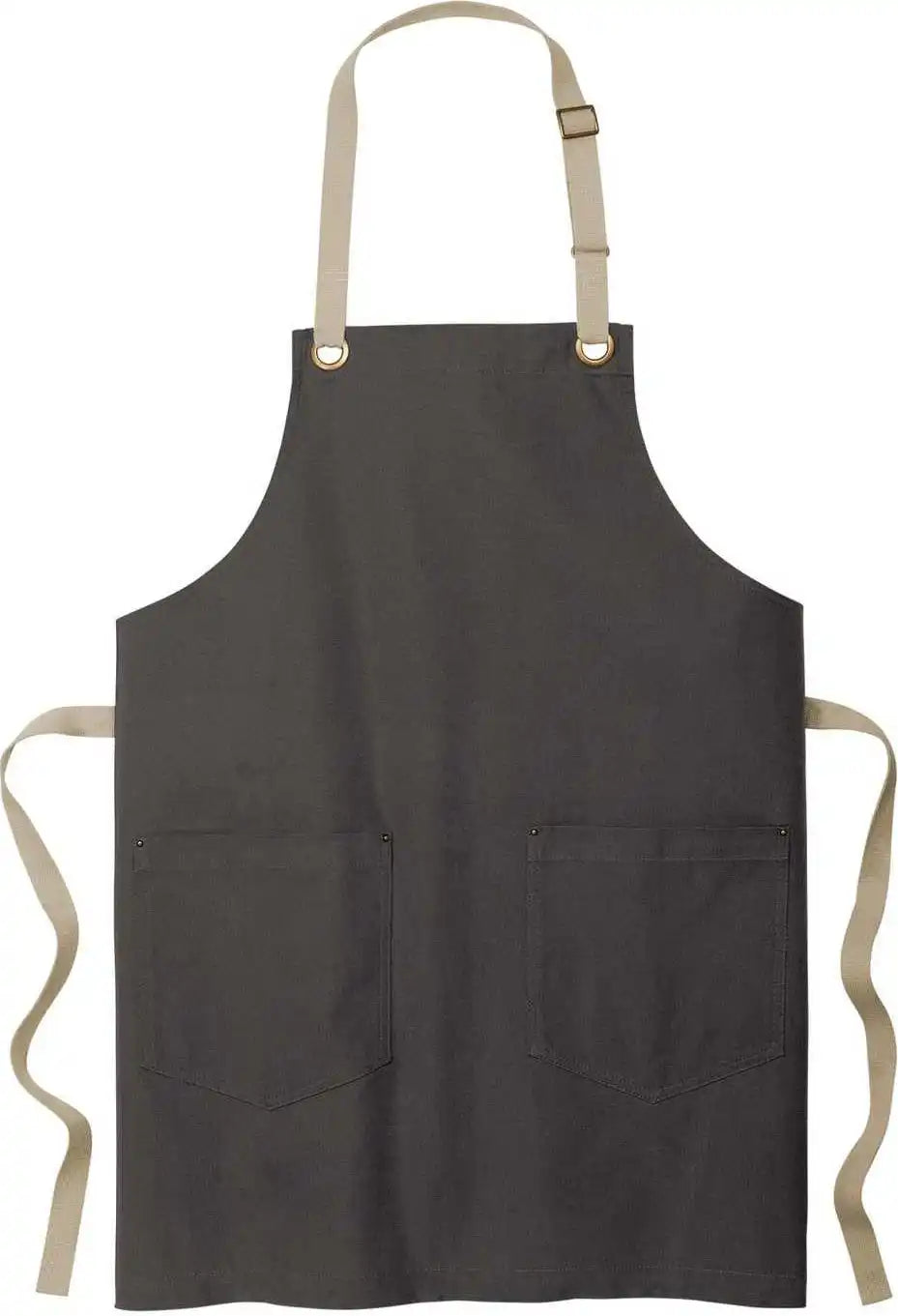 Port Authority A815 Canvas Full-length Two-pocket Apron - Magnet Stone - Dark Gray / Adult Osfm