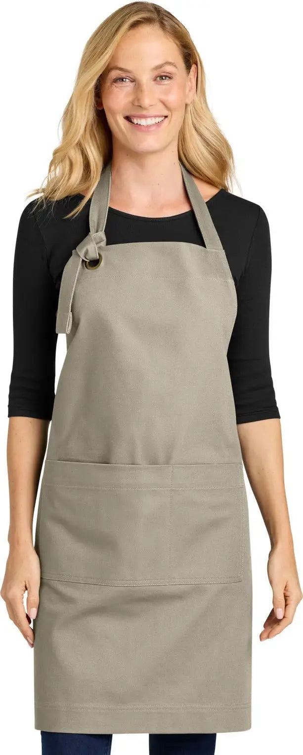 Port Authority A900 Signature Heavy Twill Bib Apron - Sahara