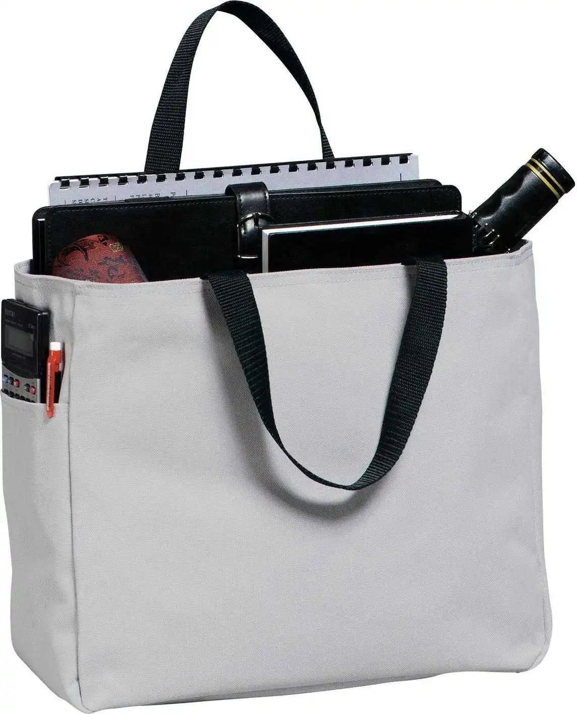 Port Authority B0750 Essential Tote Chrome Dark Gray