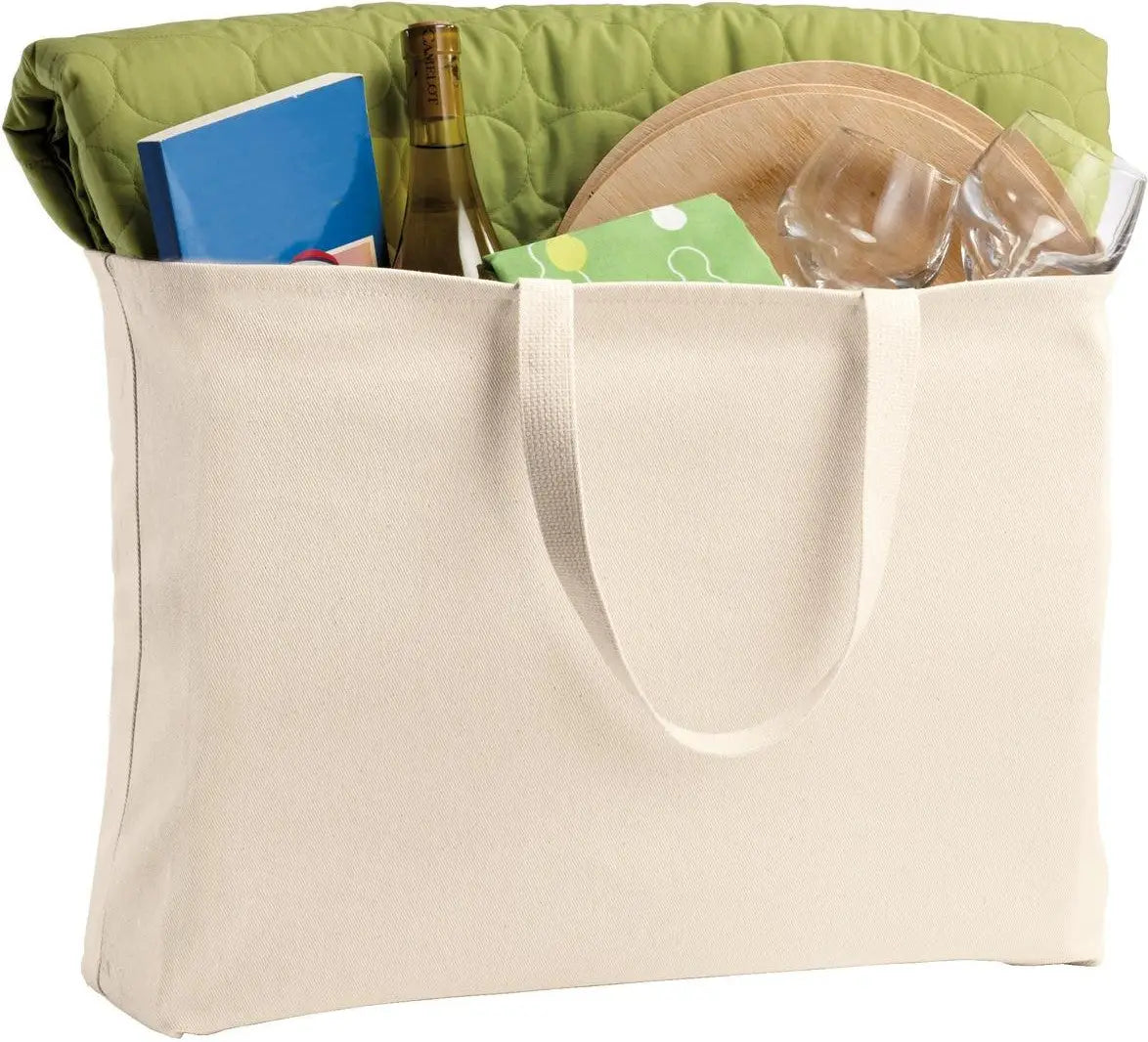 Port Authority B300 Ideal Twill Jumbo Tote - Natural
