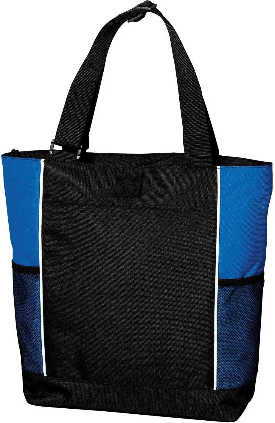 Port Authority B5160 Panel Tote - Black Royal