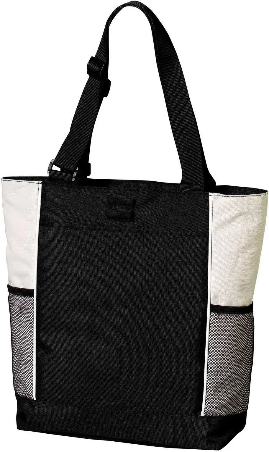 Port Authority B5160 Panel Tote - Black Stone