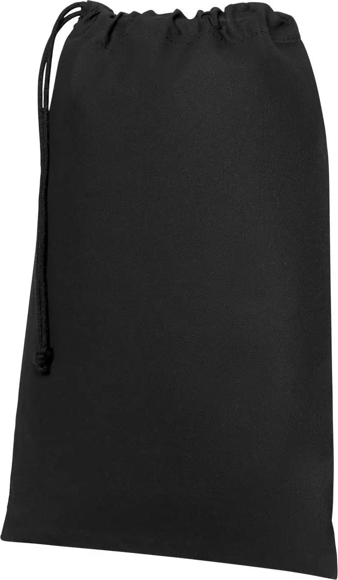 Port Authority Bg0350 Core Cotton Drawstring Bag - Deep Black