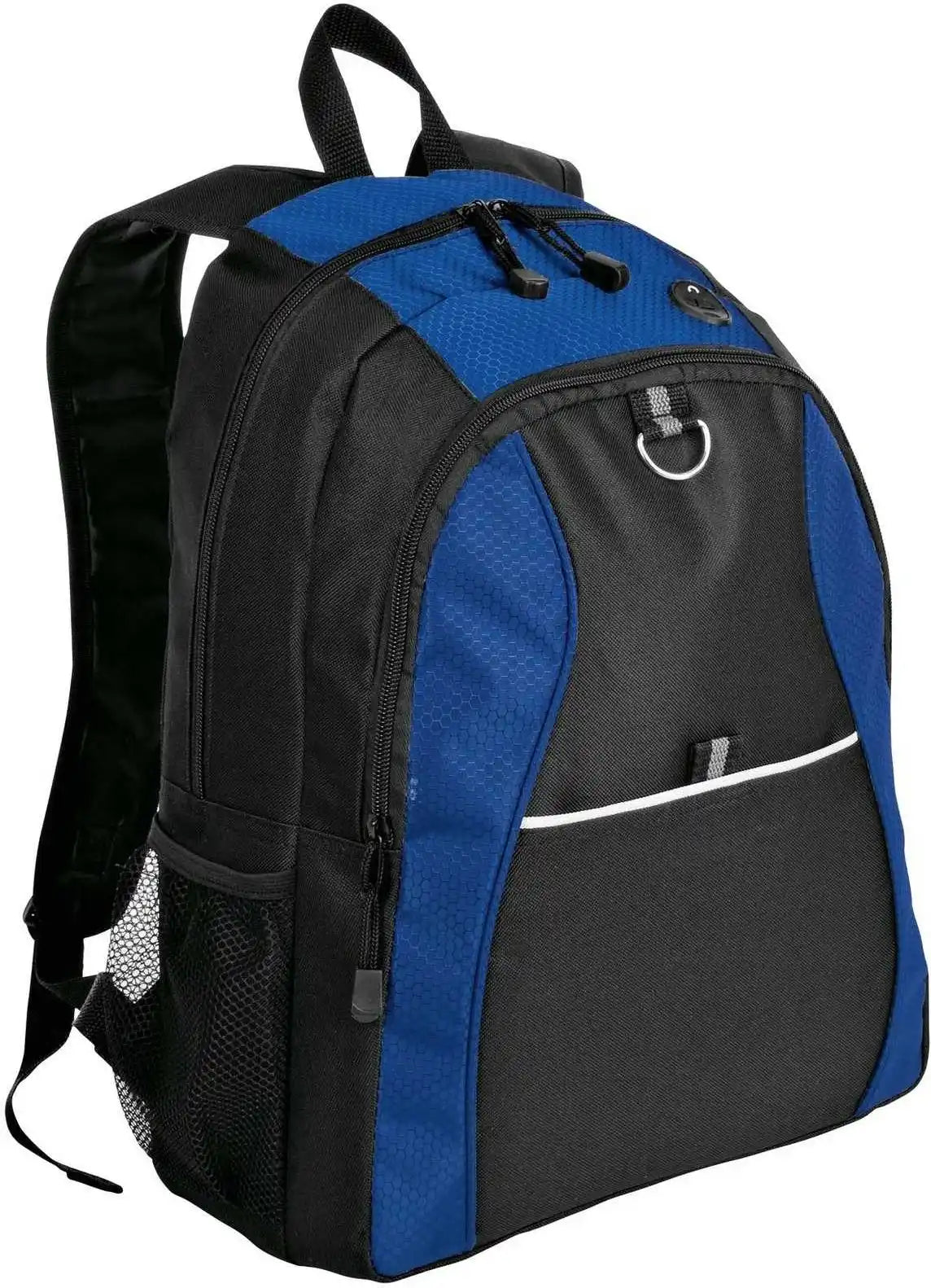 Port Authority Bg1020 Contrast Honeycomb Backpack Twilight Blue Black