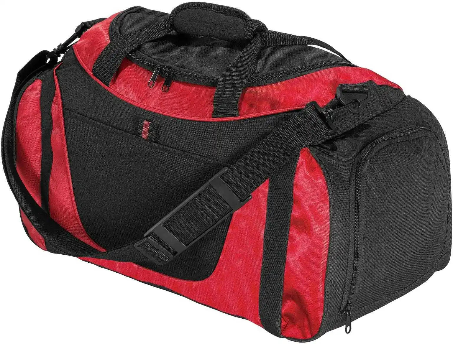 Port Authority Bg1040 Small Two Tone Duffel Red Black