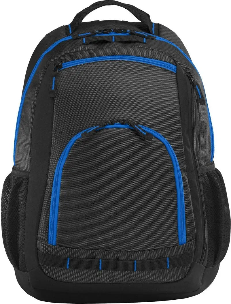 Port Authority Bg207 Xtreme Backpack - Dark Gray Black Shock Blue - Gray/ Black/