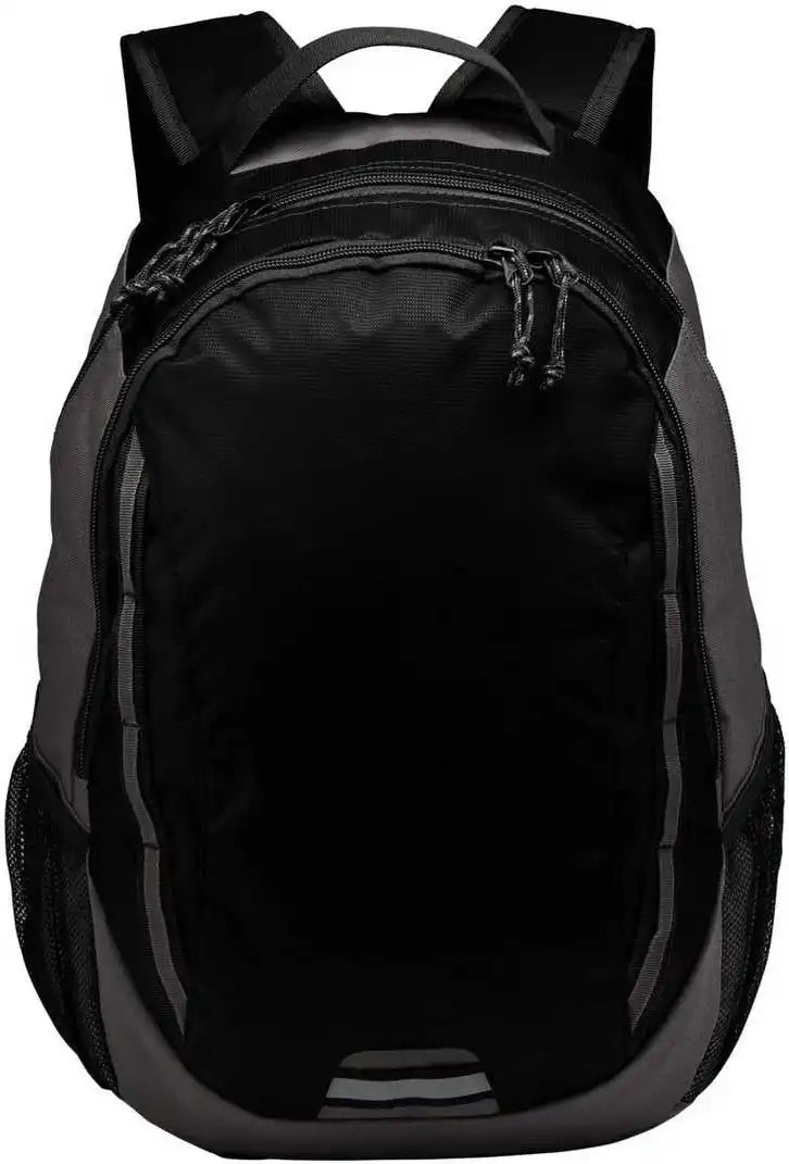 Port Authority Bg208 Ridge Backpack Black Dark Charcoal Gray