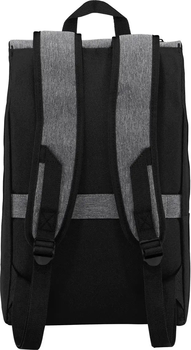 Port Authority Bg219 Access Rucksack - Heather Gray Black