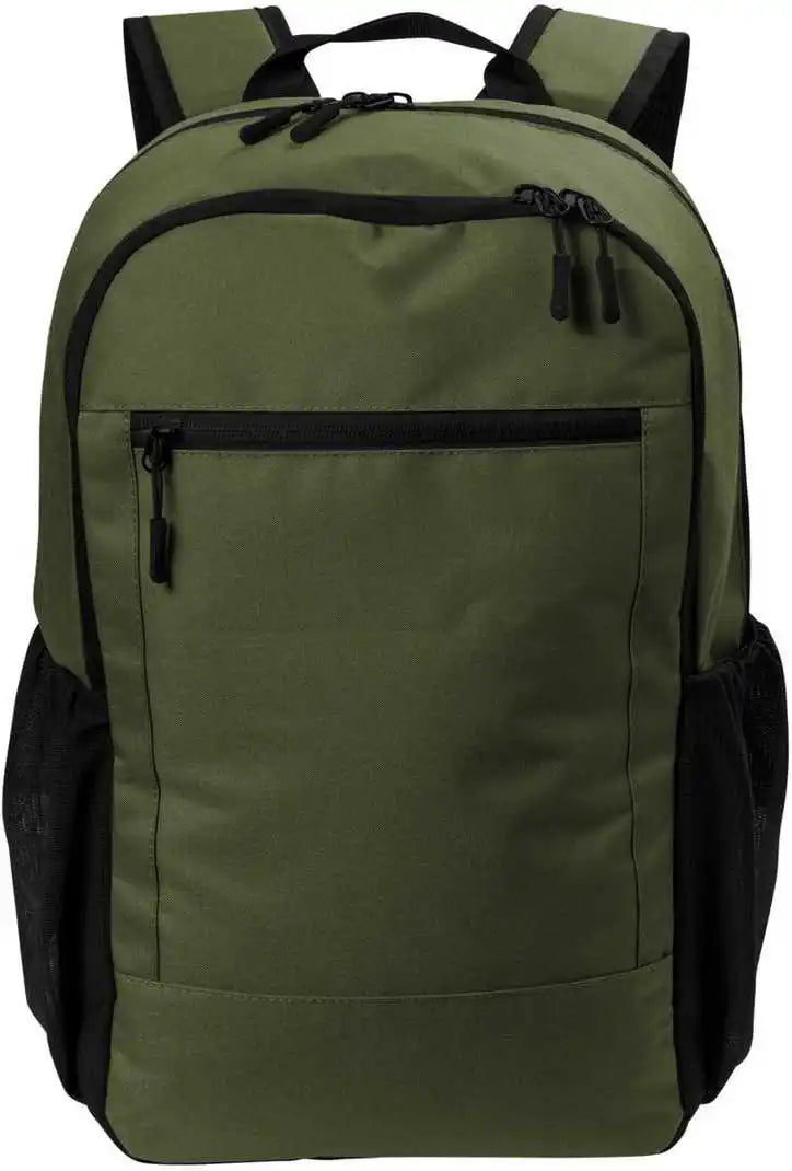 Port Authority Bg226 Daily Commute Backpack - Olive Green - Adult Osfm