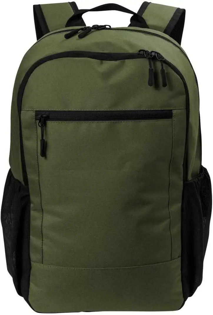 Port Authority Bg226 Daily Commute Backpack - Olive Green - Adult Osfm
