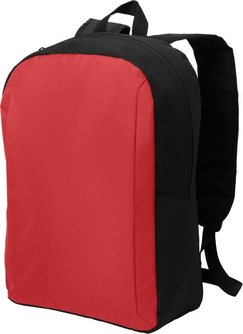 Port Authority Bg231 Modern Backpack - Rich Red Black - Red/