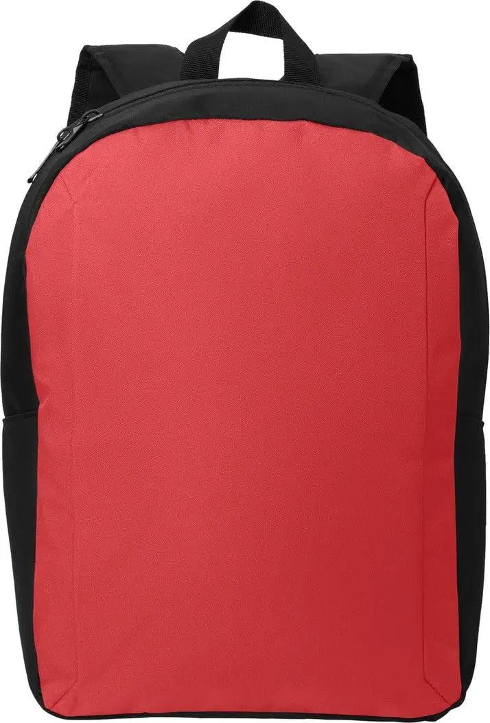 Port Authority Bg231 Modern Backpack - Rich Red Black - Red/