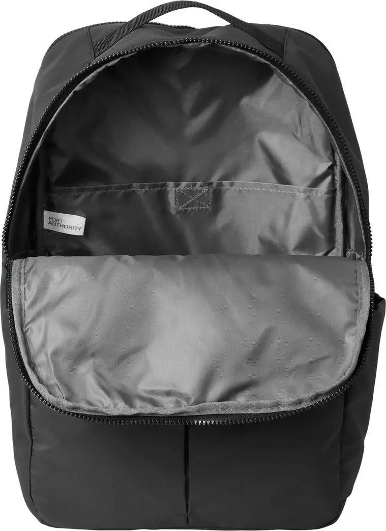 Port Authority Bg235 Matte Backpack - Deep Black