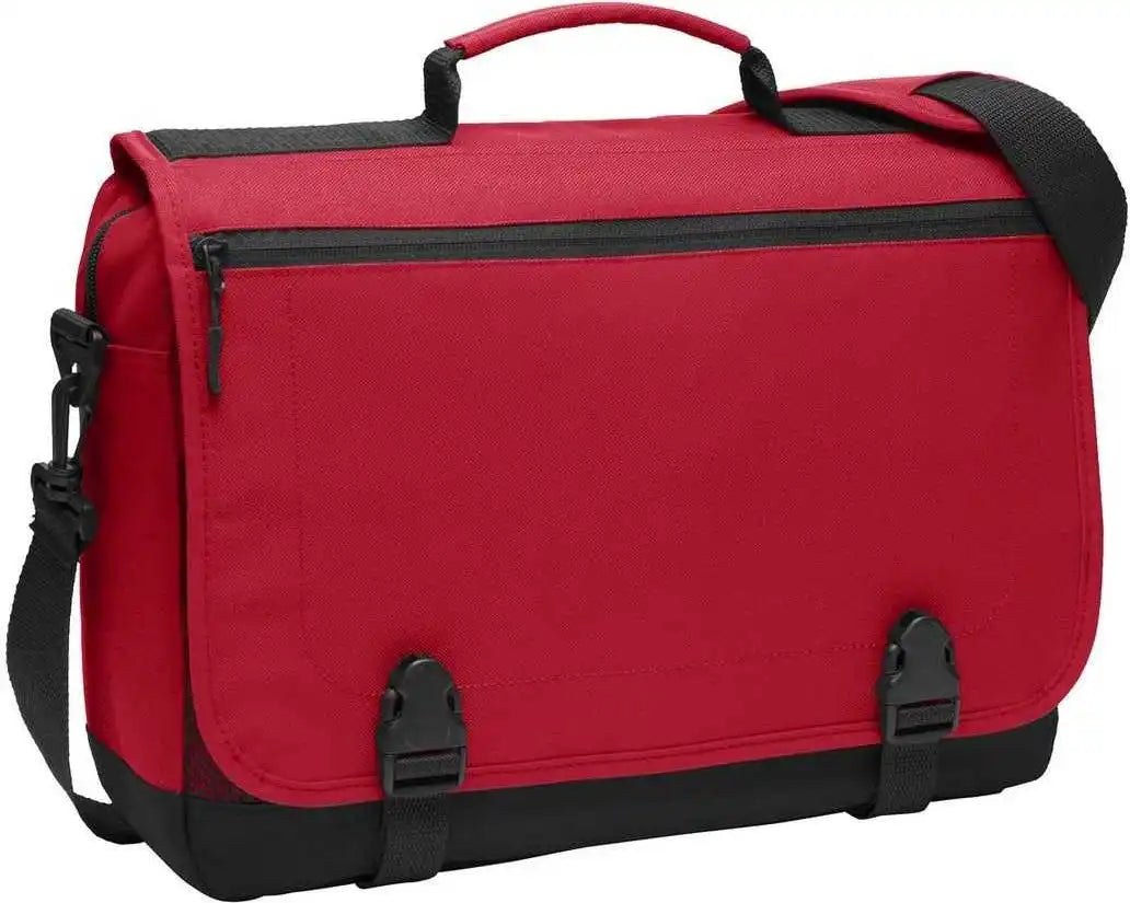 Port Authority Bg304 Messenger Briefcase Chili Red
