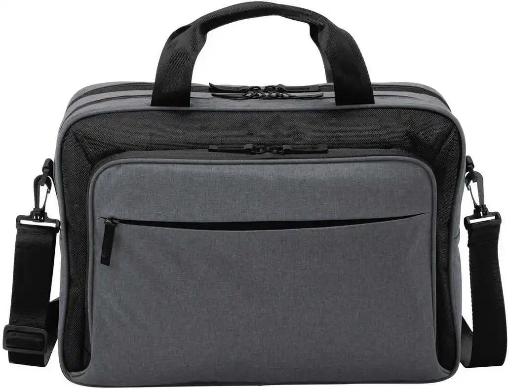 Port Authority Bg323 Exec Briefcase - Graphite Heather/ Black - Dark Gray / Osfa