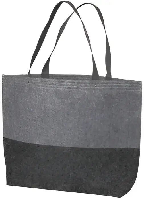 Port Authority Bg402l Large Felt Tote - Charcoal Gray - Charcoal/