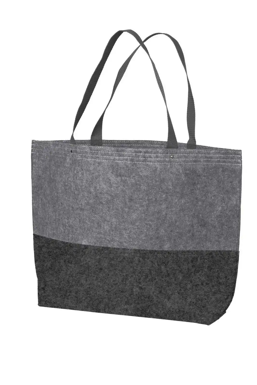 Port Authority Bg402l Large Felt Tote - Charcoal Gray - Dark