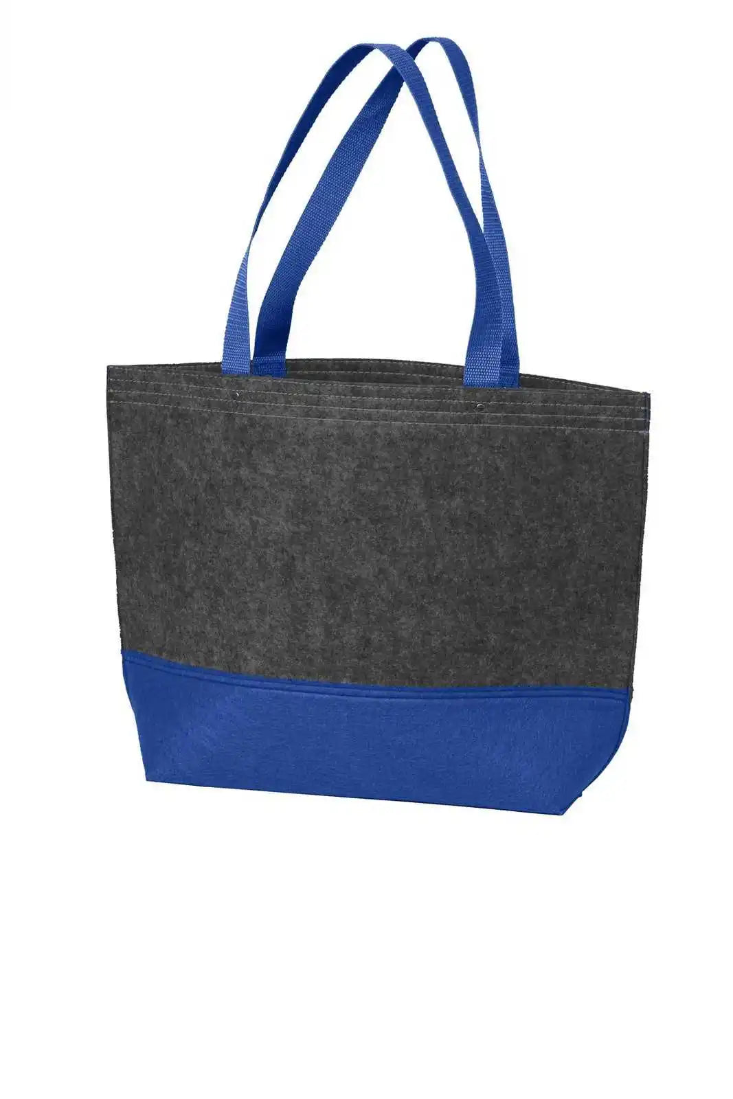 Port Authority Bg402m Medium Felt Tote - Royal Charcoal - Dark Gray