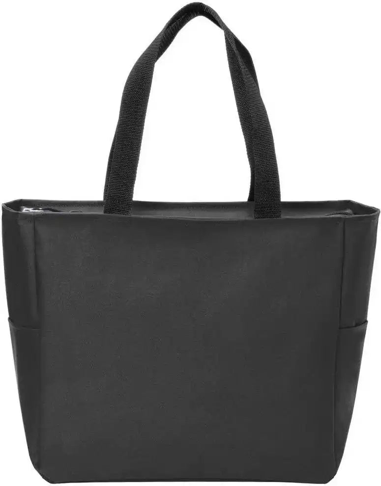 Port Authority Bg410 Essential Zip Tote Black