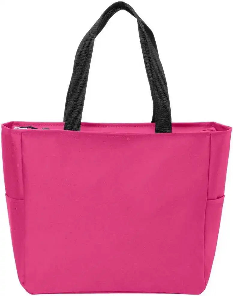 Port Authority Bg410 Essential Zip Tote - Pink Azalea - Hot