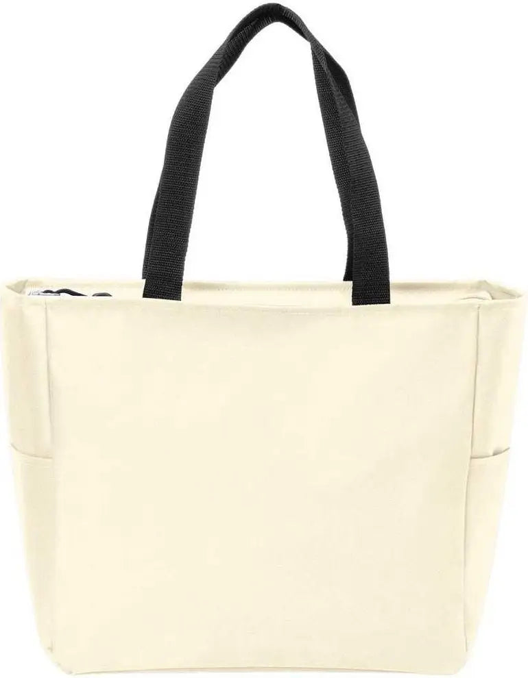 Port Authority Bg410 Essential Zip Tote - Stone