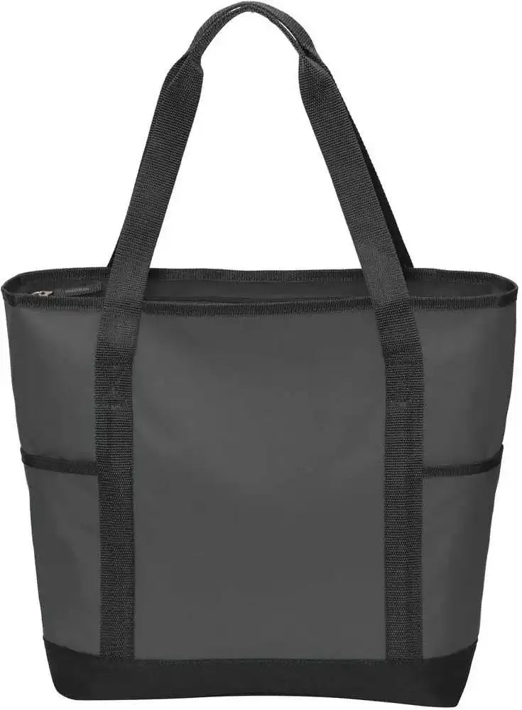 Port Authority Bg411 on the Go Tote Dark Charcoal Black Gray