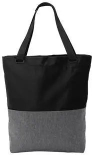Port Authority Bg418 Access Convertible Tote - Heather Gray Black - Gray/