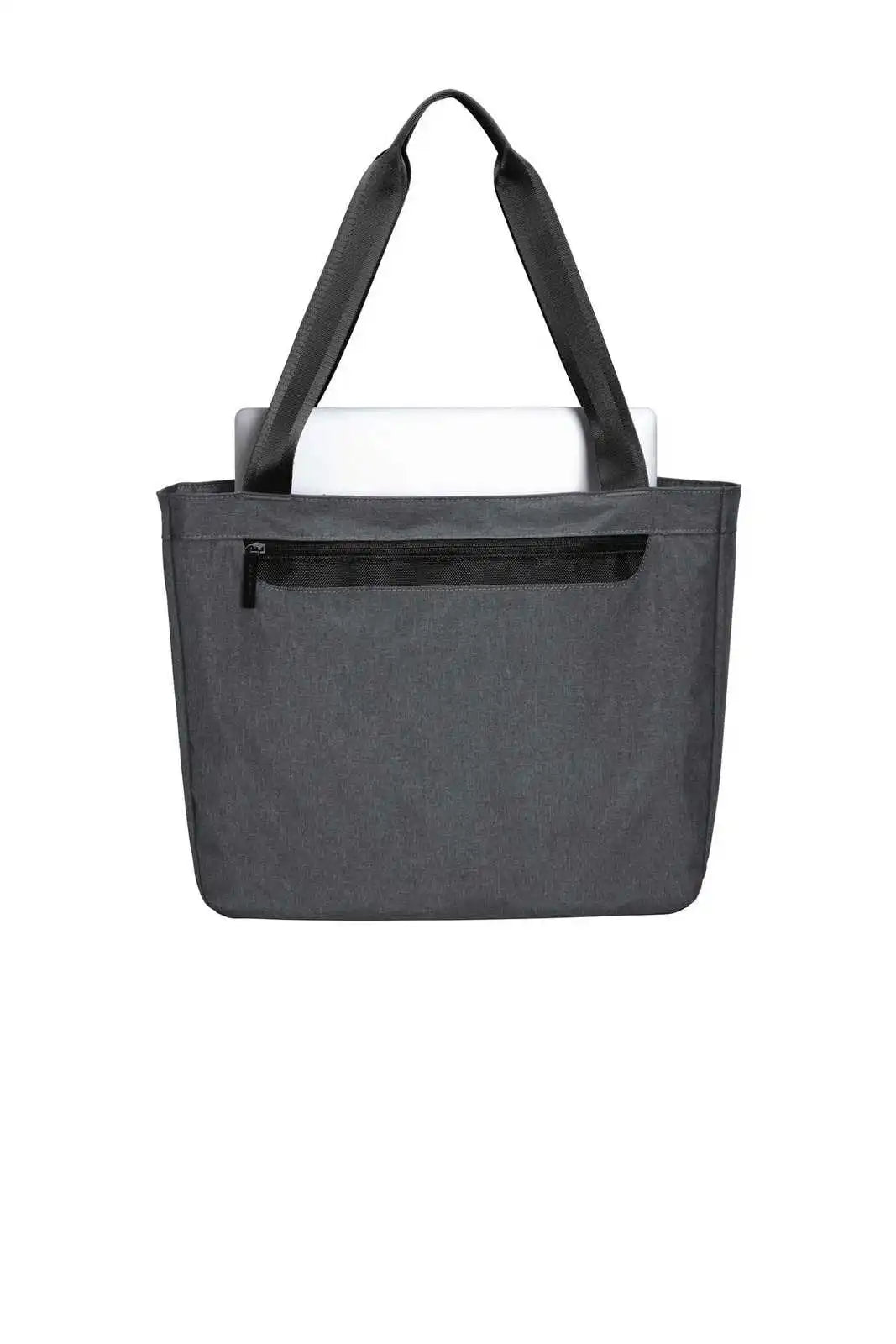 Port Authority Bg423 Exec Laptop Tote - Graphite Heather Black - Dark Gray / Adult Osfm