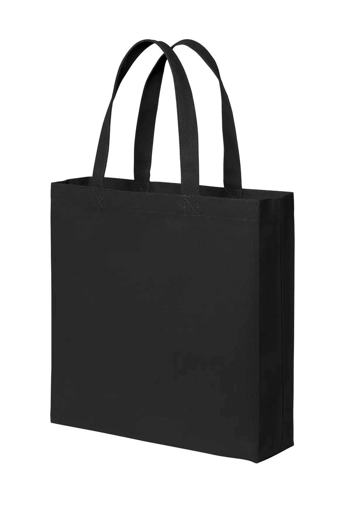 Port Authority Bg424 Cotton Canvas Tote - Deep Black