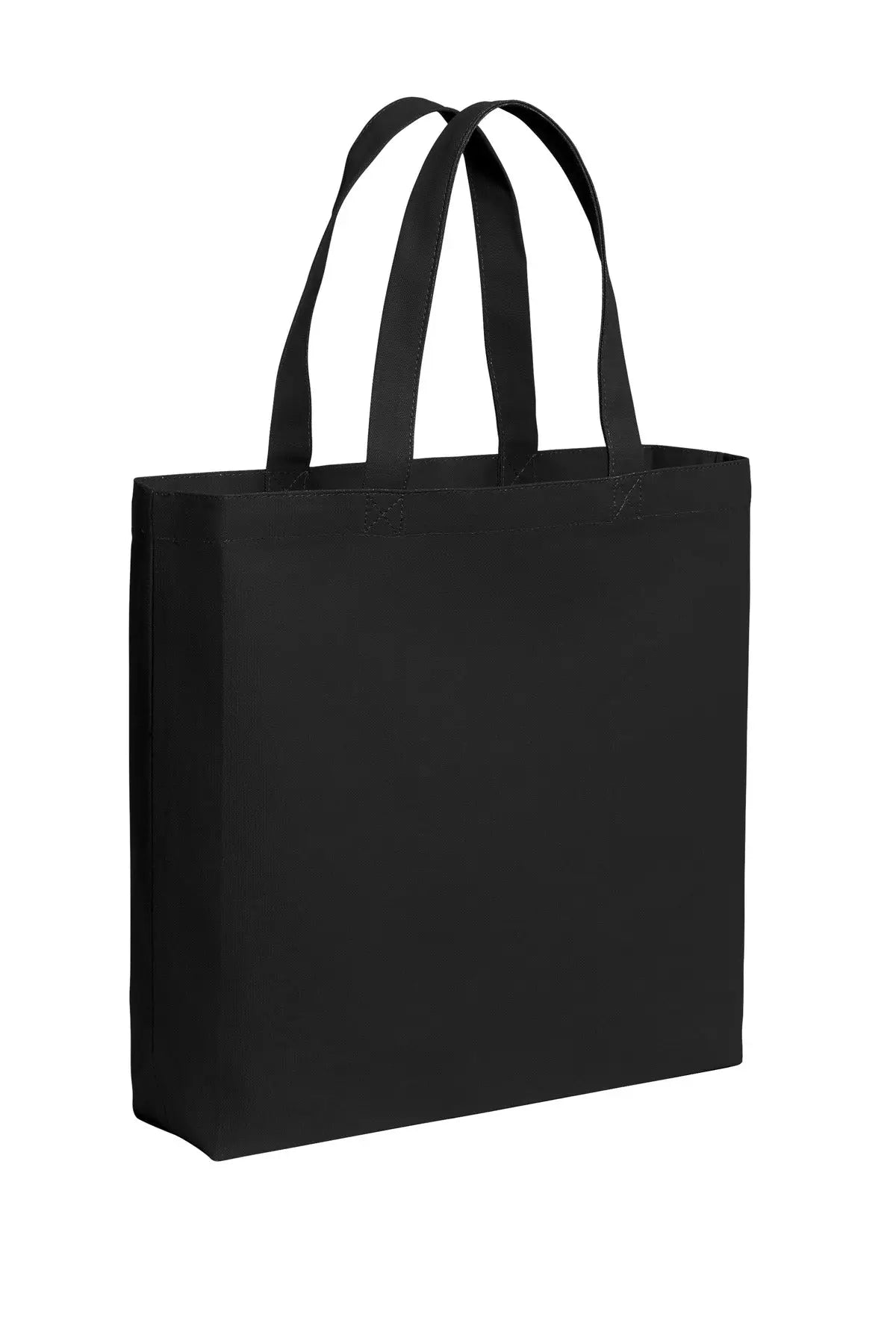 Port Authority Bg424 Cotton Canvas Tote - Deep Black