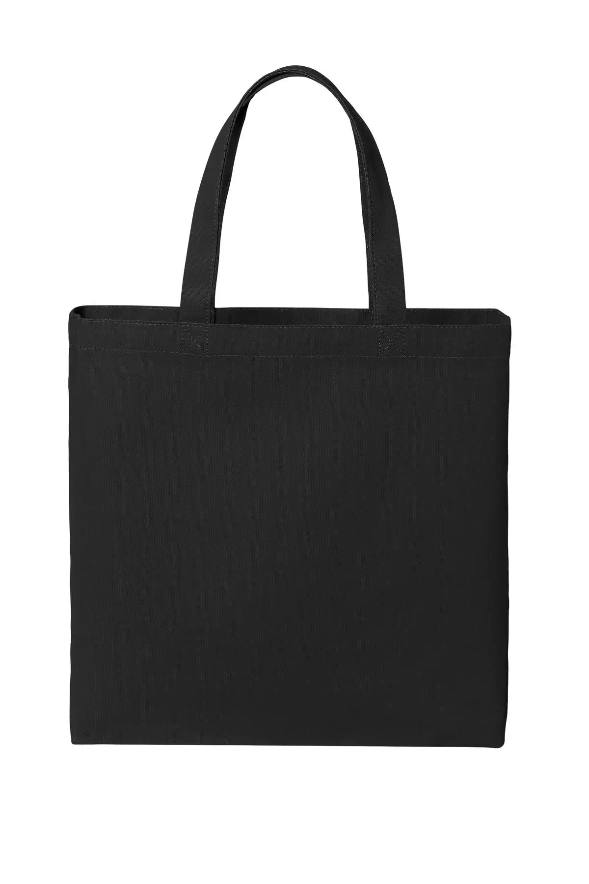Port Authority Bg424 Cotton Canvas Tote - Deep Black