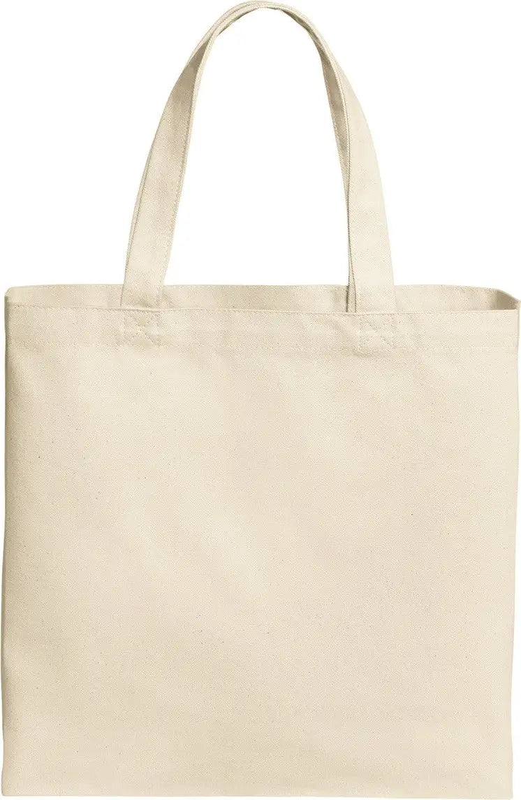 Port Authority Bg424 Cotton Canvas Tote - Natural