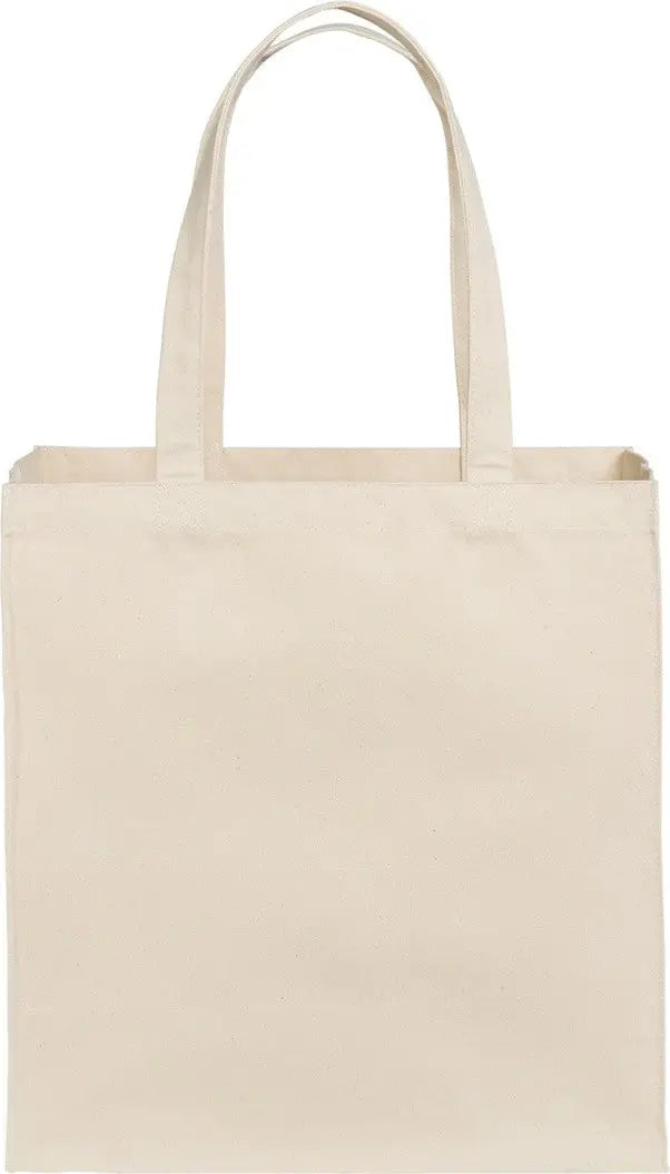 Port Authority Bg426 Cotton Canvas Over-the-shoulder Tote - Natural