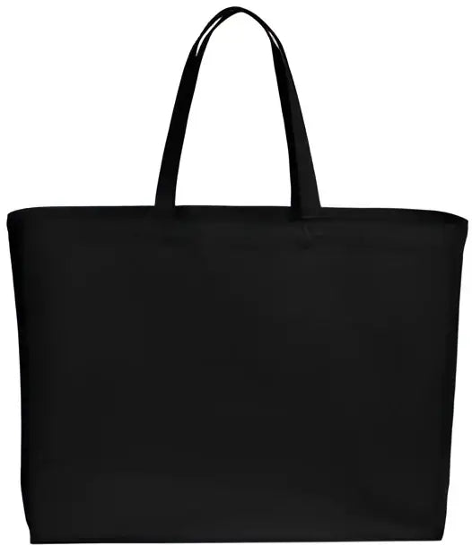 Port Authority Bg427 Cotton Canvas Jumbo Tote - Deep Black