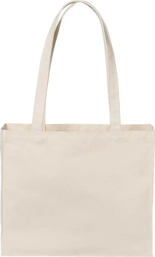 Port Authority Bg428 Cotton Canvas Shopper Tote - Natural - Osfa