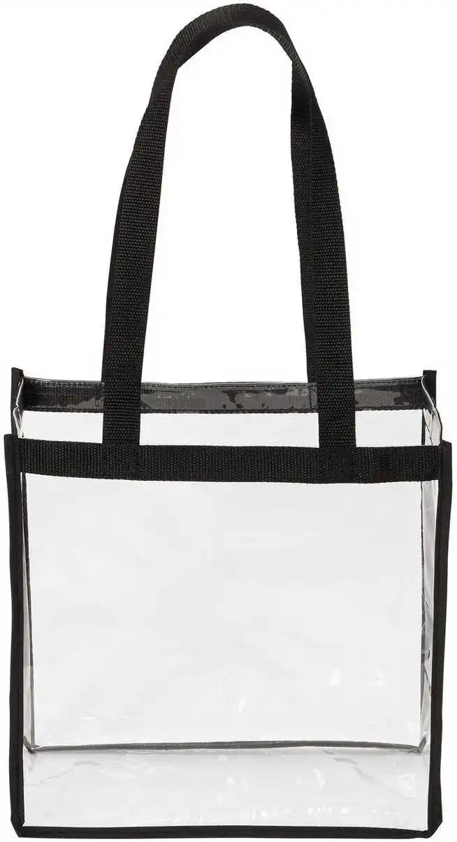 Port Authority Bg430 Clear Stadium Tote Black