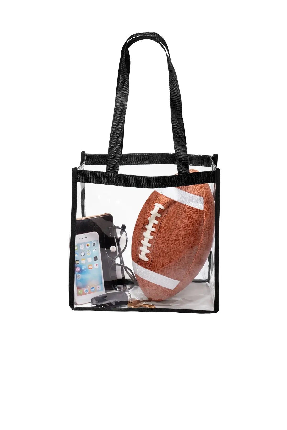 Port Authority Bg430 Clear Stadium Tote - Clear/ Black
