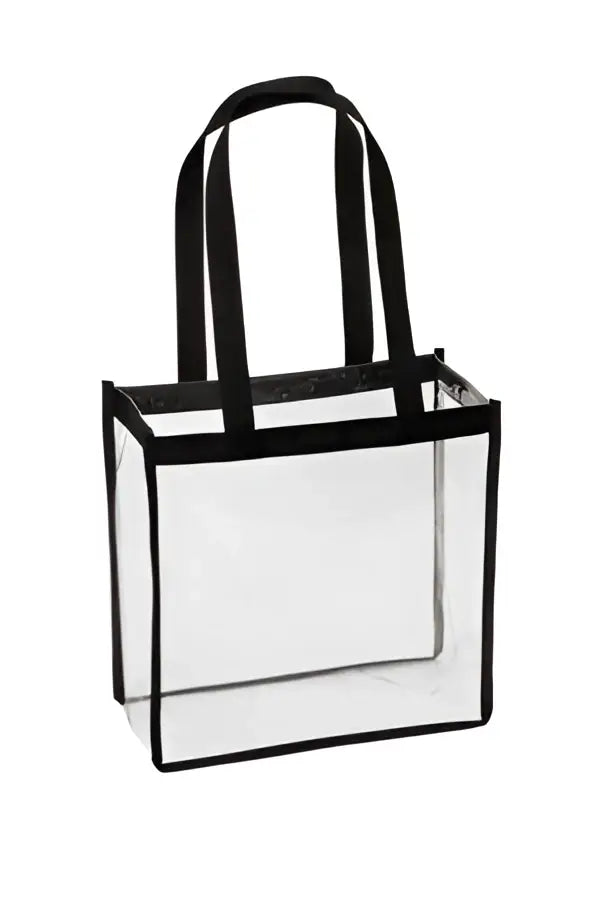 Port Authority Bg430 Clear Stadium Tote - Clear/ Black
