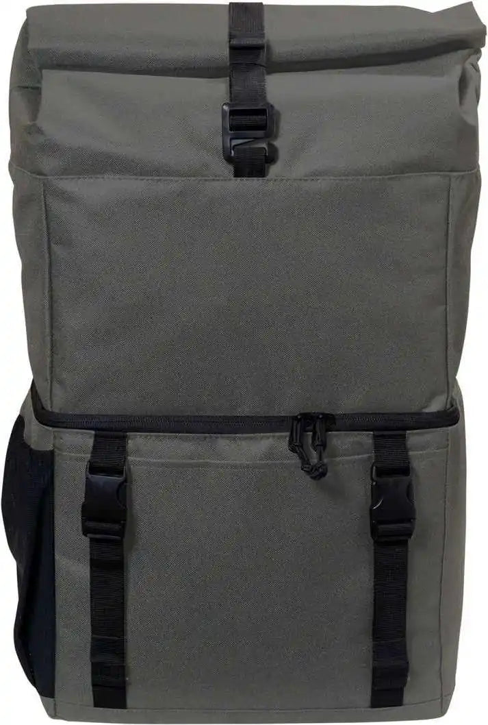 Port Authority Bg501 18 can Backpack Cooler Dark Charcoal Black Gray / Adult Osfm