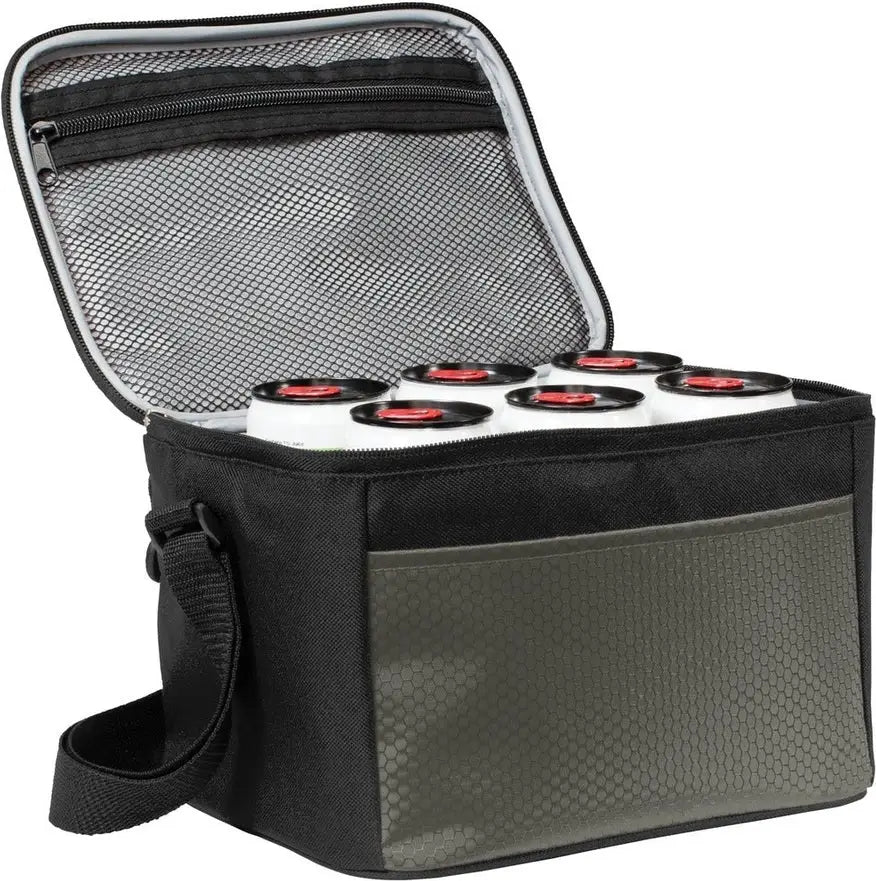 Port Authority Bg512 6-can Cube Cooler - Gray Black - Gray/