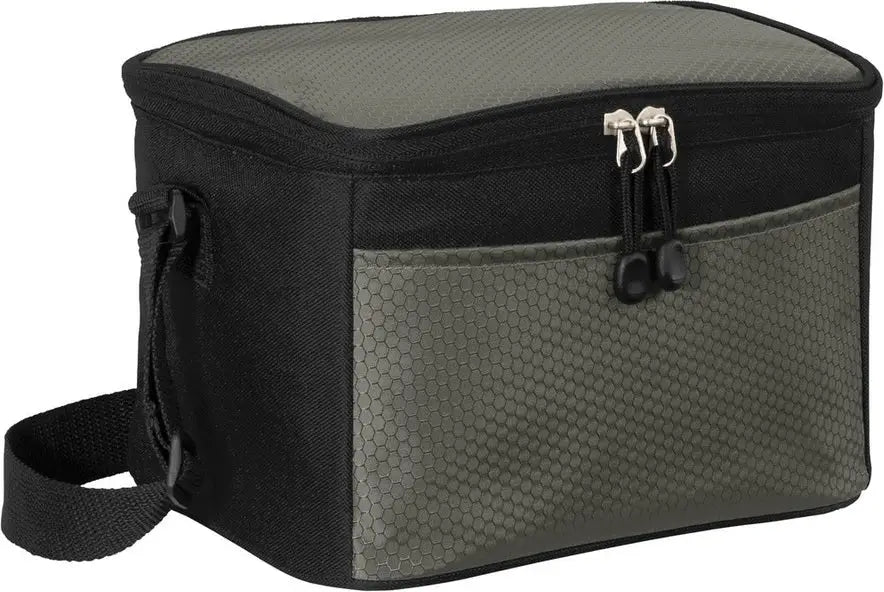 Port Authority Bg512 6-can Cube Cooler - Gray Black - Gray/