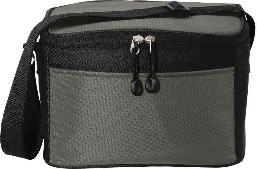 Port Authority Bg512 6-can Cube Cooler - Gray Black