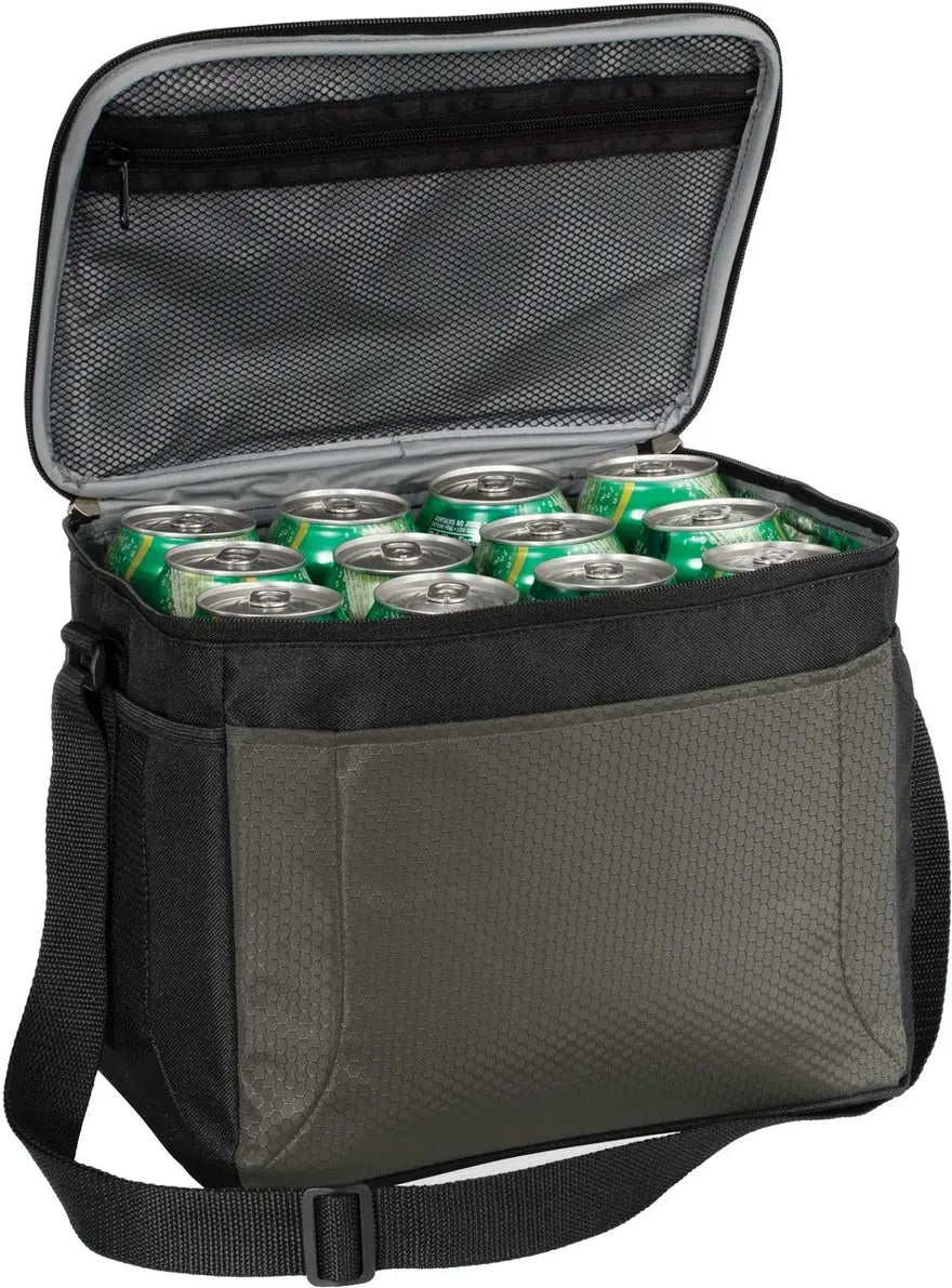 Port Authority Bg513 12-can Cube Cooler - Gray Black