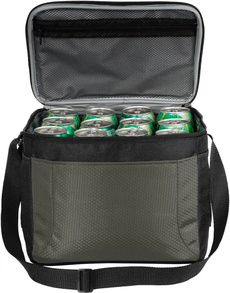 Port Authority Bg513 12-can Cube Cooler - Gray Black - Gray/