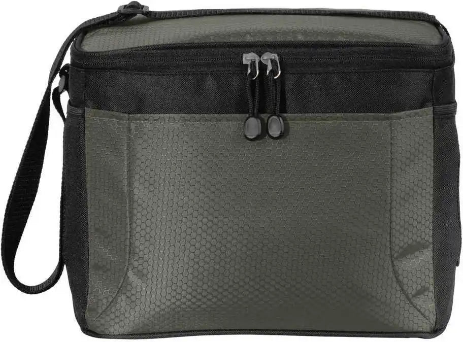 Port Authority Bg513 12-can Cube Cooler - Gray Black
